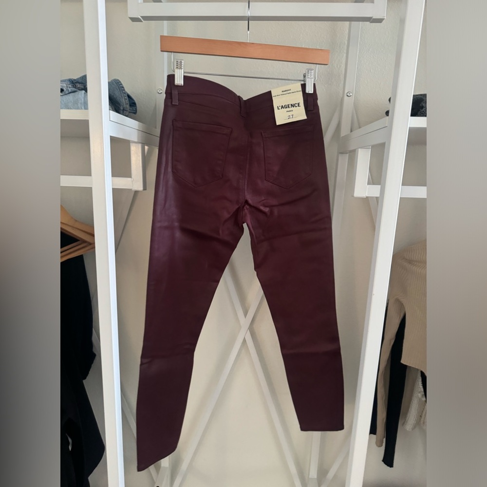 NWT L’agence Margot coated skinny jean size 27
